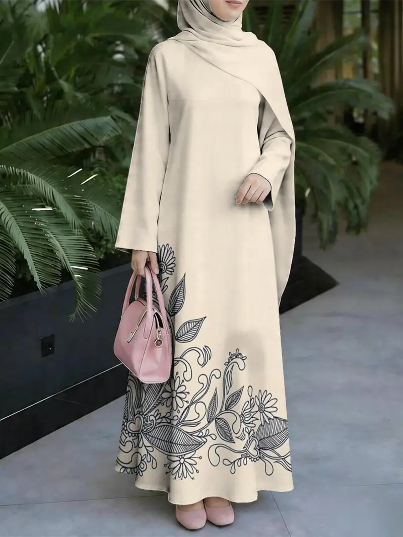 muslim dress full body floral print loose fit - Temu Qatar muslim dress full body floral print loose fit - Temu Qatar