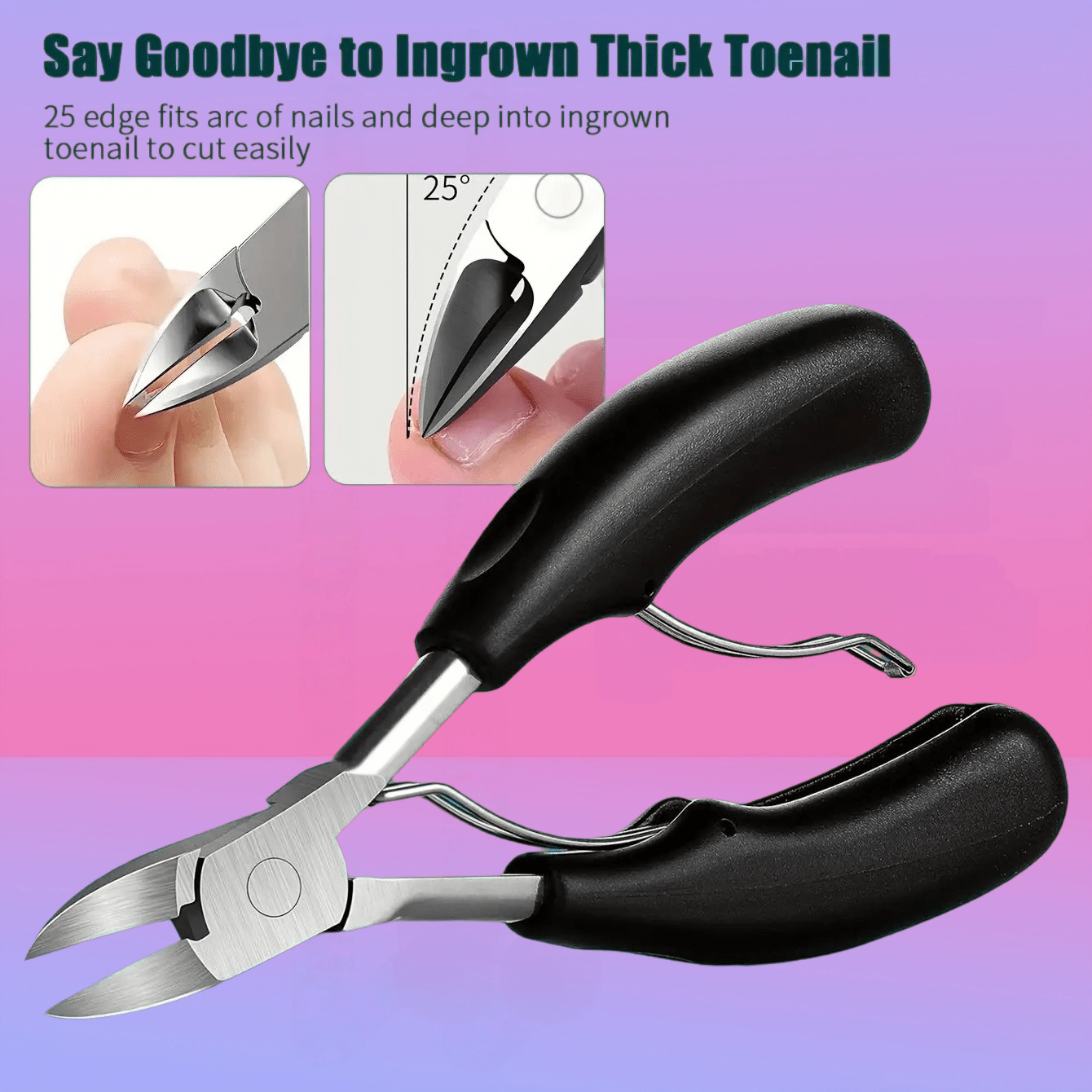 Hand and Foot Grooming Tool Set with Multi-Size Nail Clippers
