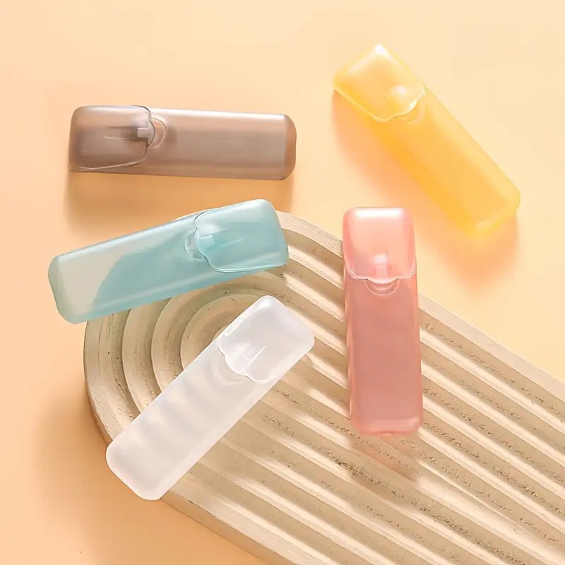 2pcs portable travel organizer toothpick floss daily storage box multi color compact and convenient travel storage box mini organizer ideal for carrying small items perfect gift for valentines day christmas