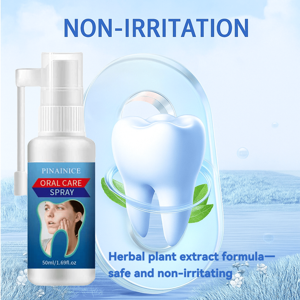 2pcs 50ml/1.69fl.oz Herbal Tooth Ache Spray Set -Honeysuckle + Sarcandra + Watermelon Frost Ice-Cool Formula- Natural Breath Freshener, Alcohol-Free for Daily Oral Care-Pocket-Size-Herbal Tooth Care