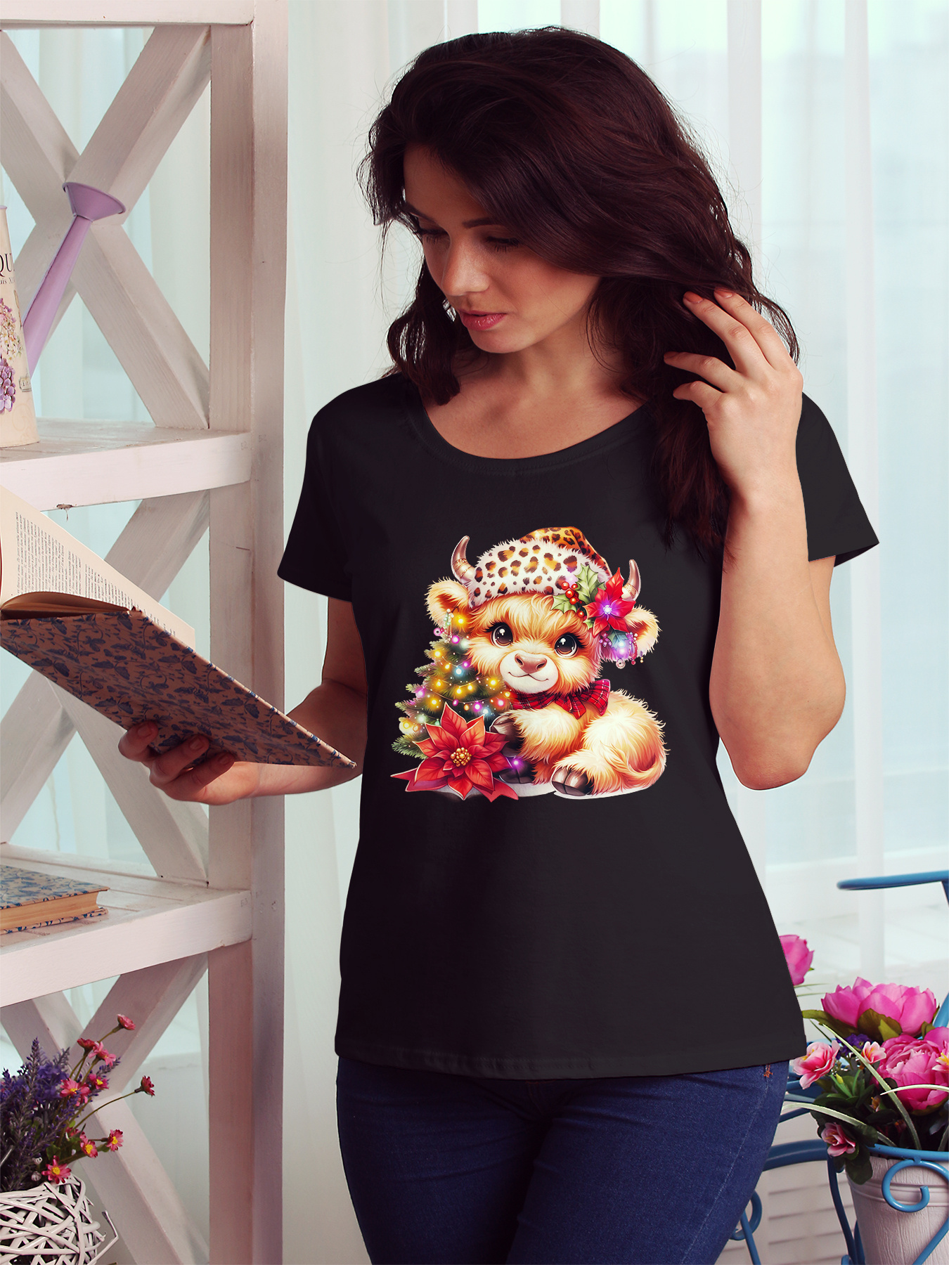 women's casual crew neck t shirt cute animal print 60% - Temu
