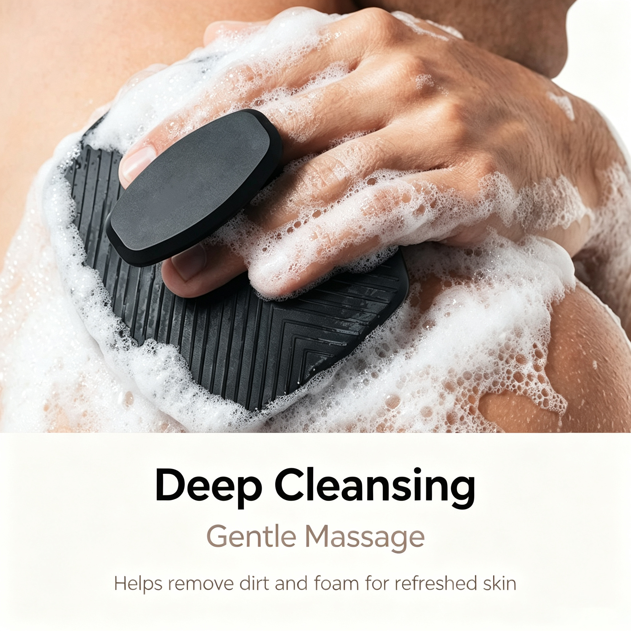 3pcs Set Silicone Bath Brush with Hair Ties