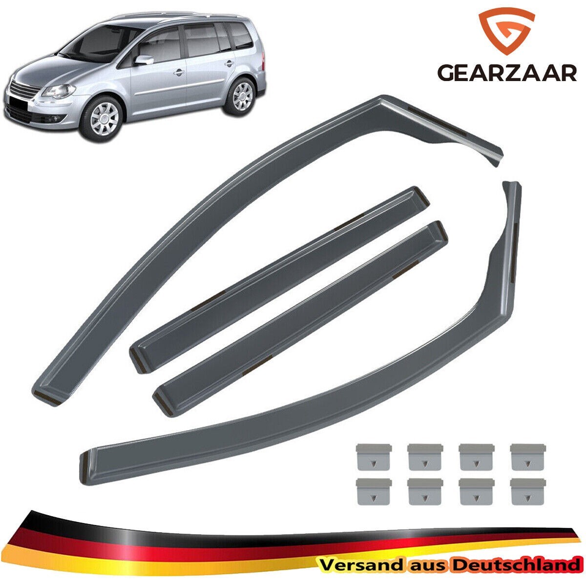 E-shop 4-teiliges Windabweiser-Set für VW 2003-2015 5-Türer Regenabweiser DE