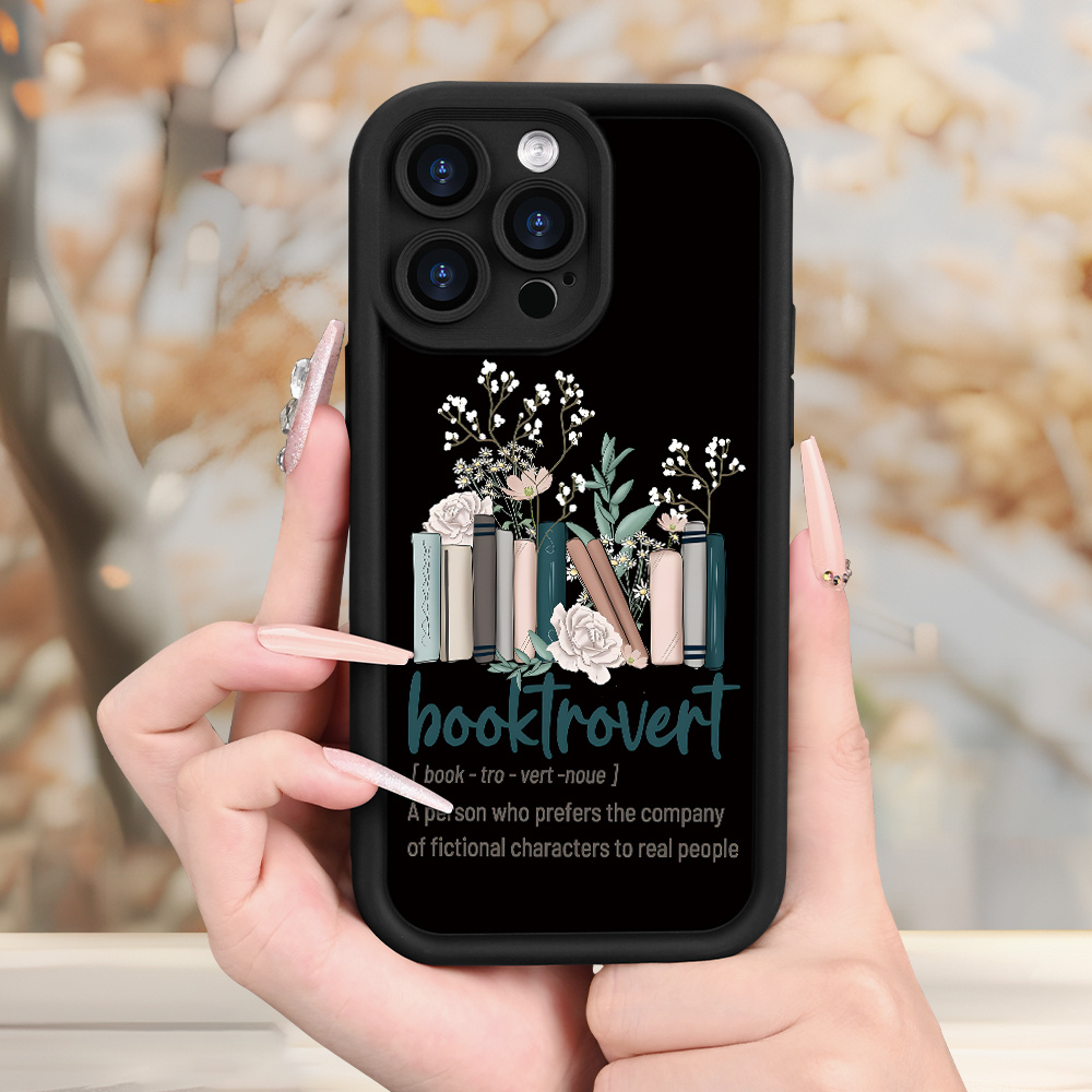 book themed pattern simple stylish design mobile phone case Temu