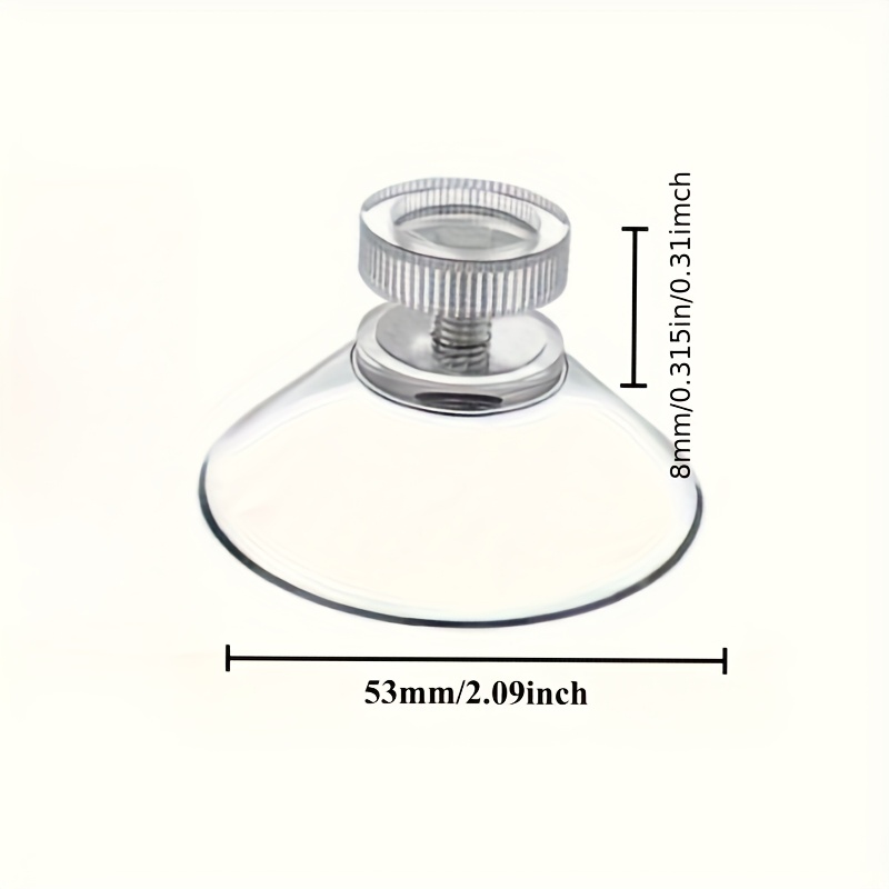Super Suction Cup Pad - Heavy Duty Transparent Pvc Suction Cup With Anti-slip Glue, Hook-free, Suitable For Mirrors, Windows, Doors, Hooks, Home Storage Hooks, Utility Hooks