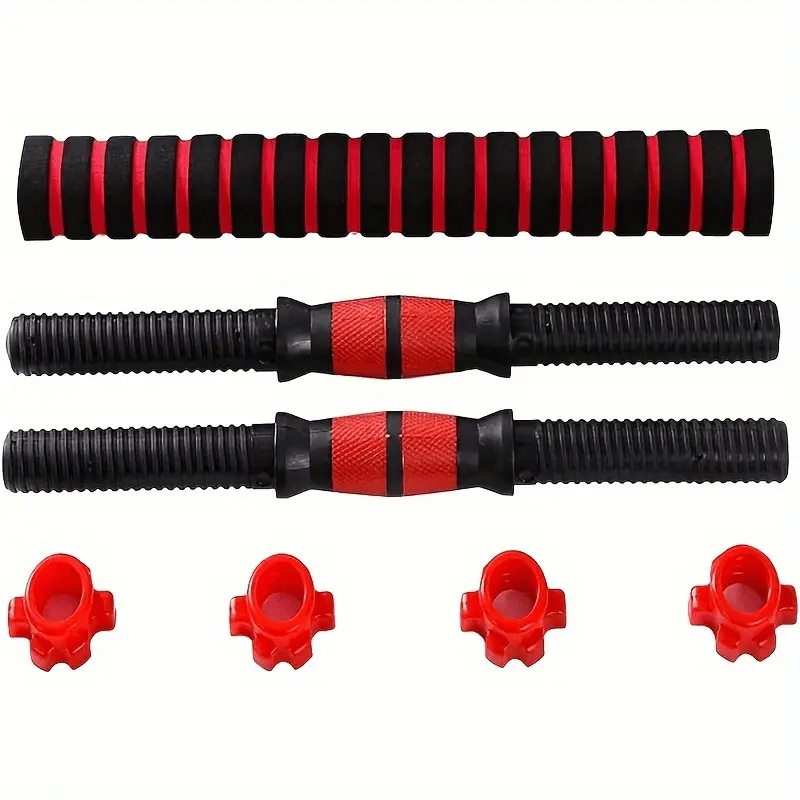 

7pcs Pvc Dumbbell Rod Connectors Set, Adjustable 15.75inch Extension Y-adapter, Universal Dumbbell , Uncharged Carabiner For Adult Fitness Equipment, Without Battery