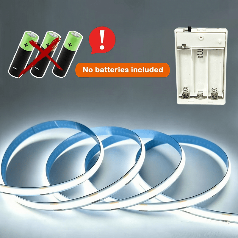 Floating-Shelf COB Light Strip with Dual-Color Temperature