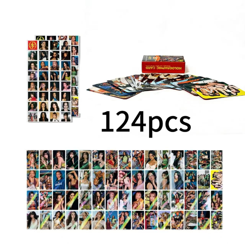 TEMU 124pcs Photo Card Album Lomo Card Collection Set, Reusable, Matte Mini , Compatible With All Photo Formats, Ideal For Fans And Enthusiasts