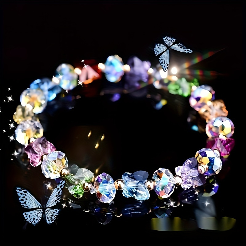 

Chic Bracelet For Women - In Multiple Colors, Glass