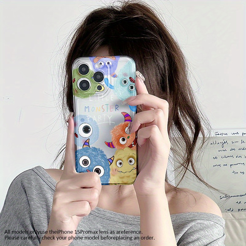 TEMU A Cute Mobile Phone Case Suitable For 6/pixel 6a Transparent Cartoon Pixel 7/pixel 7 Pro/pixel 7a Anti-fall Pixel 8/pixel 8a/pixel 8 Pro/pixel