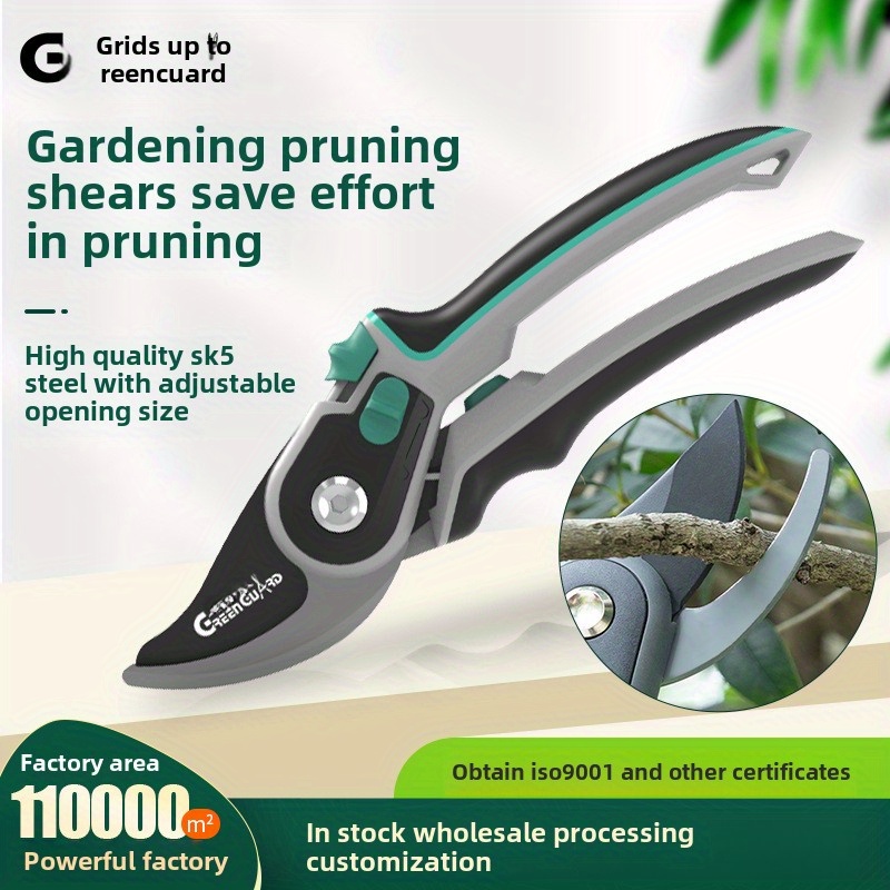 Sk5 Steel Double-stop Pruning Shears Garden Tools Flower Pruning Shears