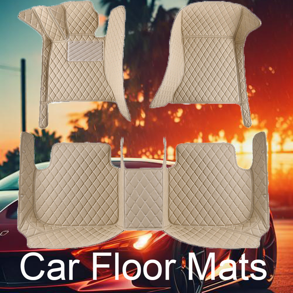 TEMU Embroidered Car Floor Mats Suitable For E38 E65 E66 2001-2008, I7 2023 2024. Full Coverage Car Floor Mats, Car Interior Accessories, Protects