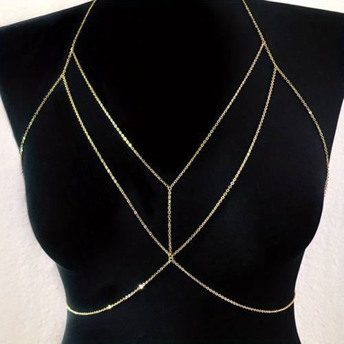 1pc fashion sexy simple cross body chains integrated chain