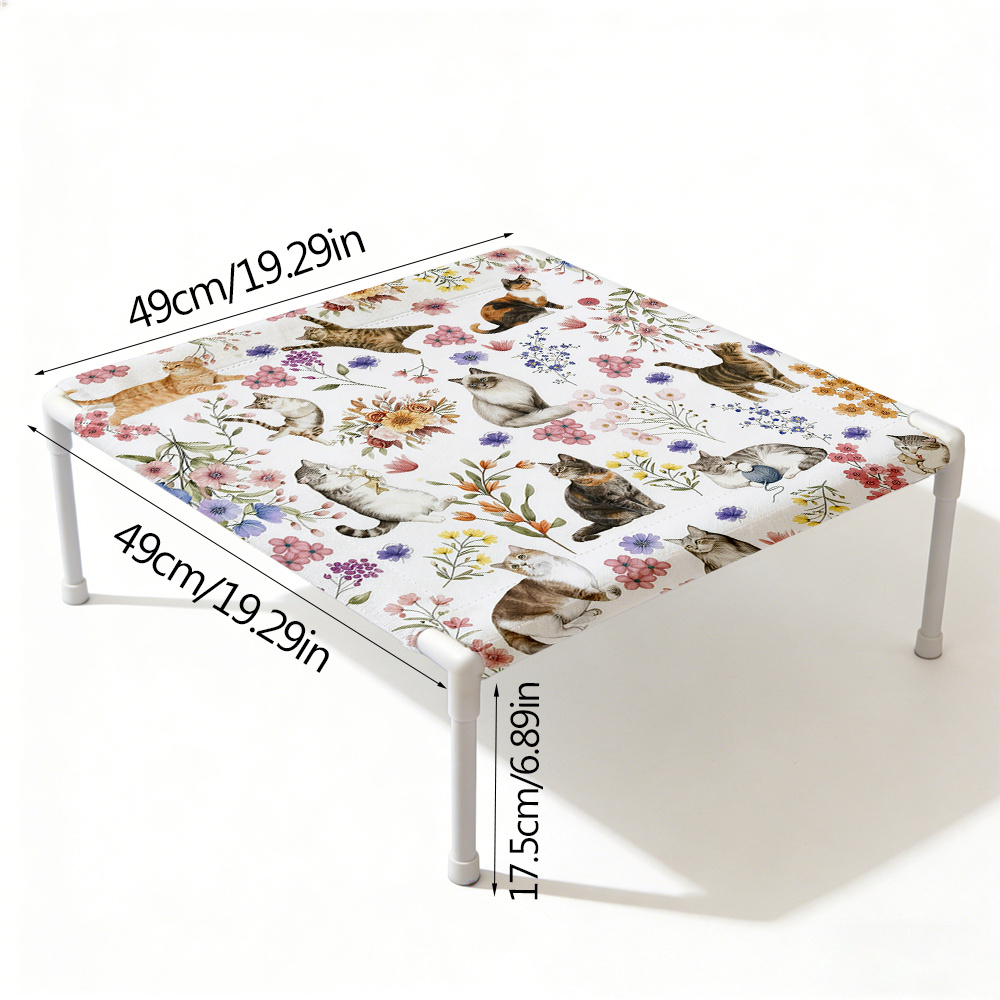 TEMU 2026 New Detachable Cat Bed, Vibrant And Fresh With An . The Blanket Fabric Of Soft Flannel, Offering A Warm And Skin-, Allowing To -like .