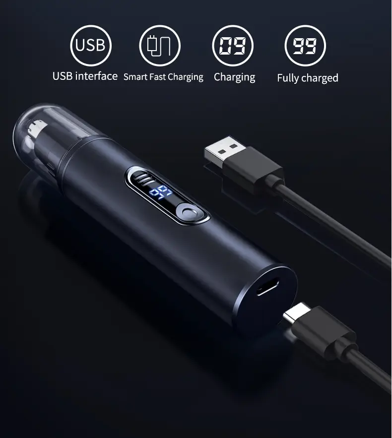 usb rechargeable electric nose hair trimmer with led   blades   facial hair removal for men women safe pruning type c charging durable   ideal grooming   essential compact size   personal hygiene sleek style lightweight construction mens grooming Product details 14