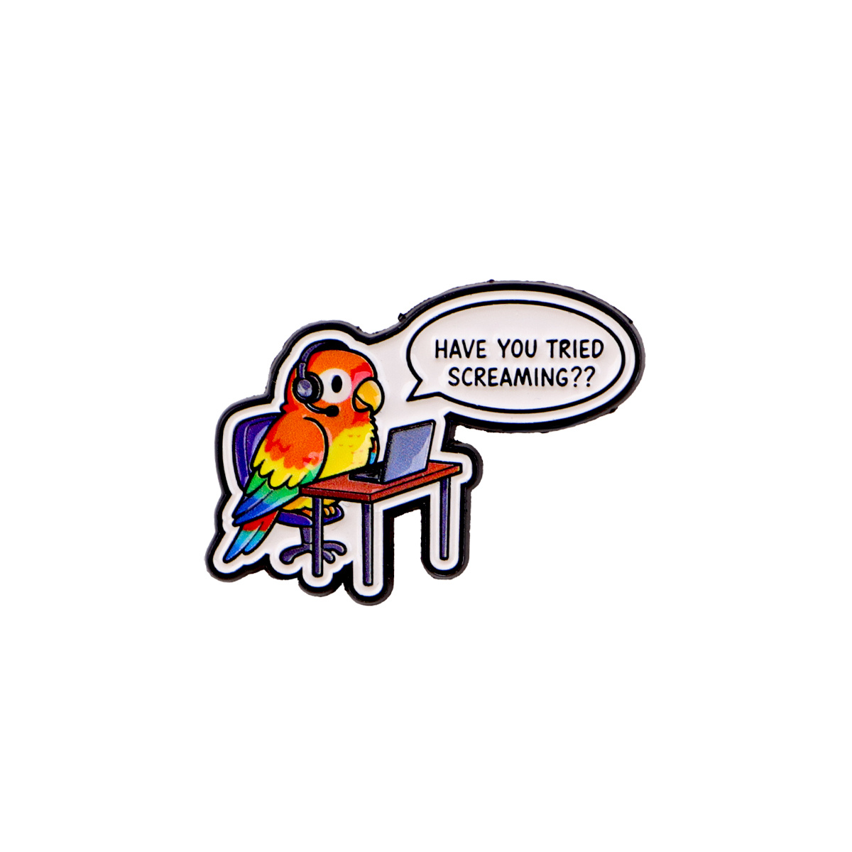 TEMU 1pc Have You Screaming Pin Badges For Backpack Lapel Pins Brooches On Clothing Gifts For Jewelry Additions