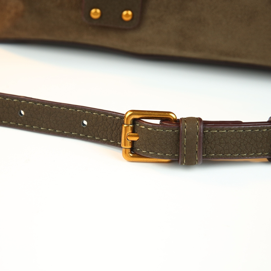 Handbag on display shelf