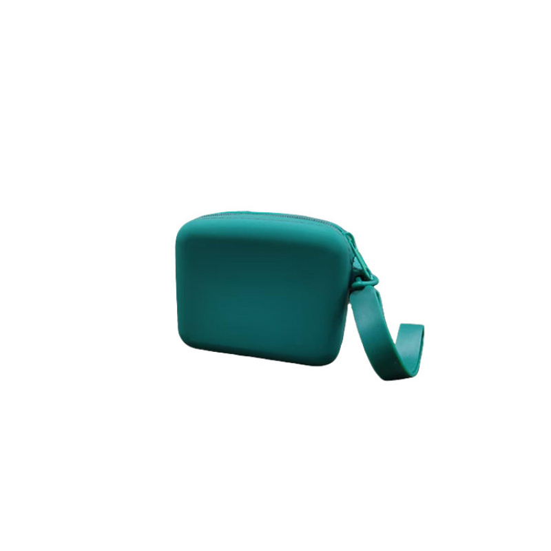 TEMU Bolsa Almacenamiento Mini con Cremallera de Silicona, Bolsa Pequeña Portátil para Cables de , Cosméticos, Monedas y Accesorios para Mascotas,