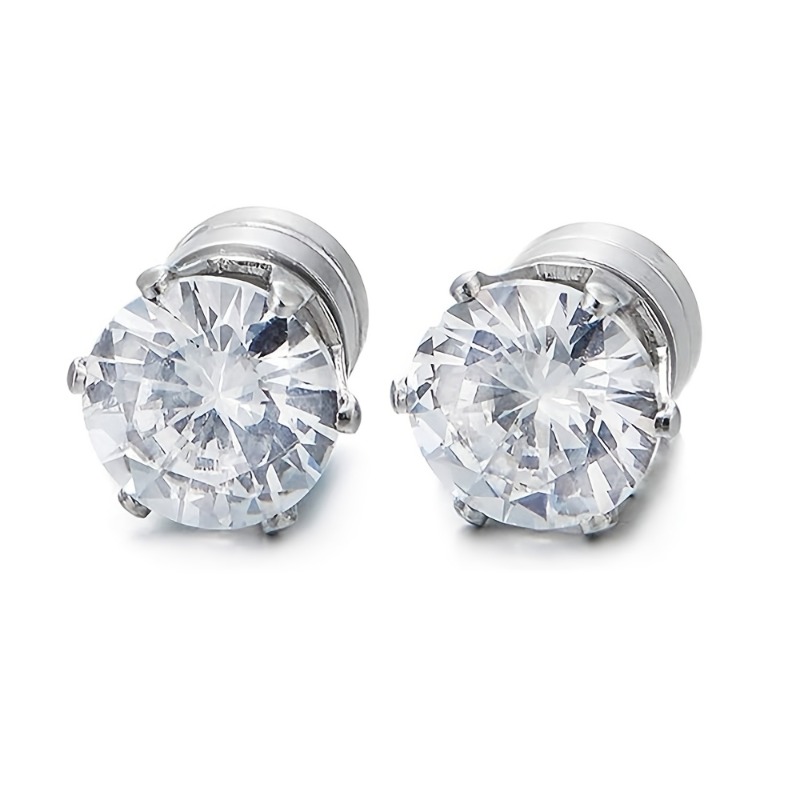 TEMU A Pair Of Clip-on Earrings, Including Artificial Stud Earrings, Suitable For Men And Women, Free Of Piercing Body Accessories, Simple And