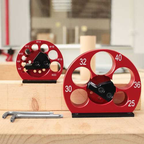 Verstellbarer Dübel-Schablone mit 5-Loch & 8-Loch Design – Hochwertiges Aluminiumlegierung Holzbearbeitungswerkzeug für 25-40mm & 8-20mm präzise zylindrische Zapfen, kompatibel mit Elektrobohrern zur Möbelherstellung, DIY-Projekte, Tischplatten oder Bodenmontage – Langlebige stabile Konstruktion, einfach zu bedienende verstellbare Schablone zum Präzisionsschneiden von Brettern, 5 mm bis 20 mm Bohrlagen inklusive