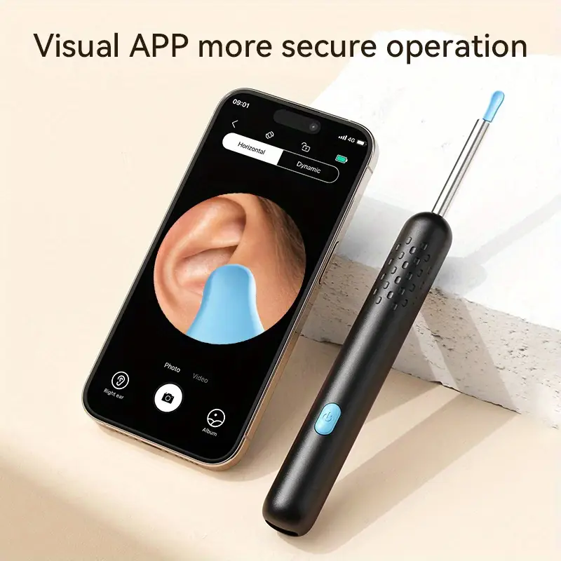 ear wax removal tool visual ear pick earwax removal tool with 6 ear pick covers visual ear pick with camera and light 7pcs ear pick set compatible with all mobile phones Product details 5