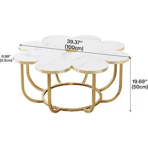 item picture coffee table in white and coffee table in flower shape with faux 100cm large floral accent table with metal frame living room table sofa table for living room