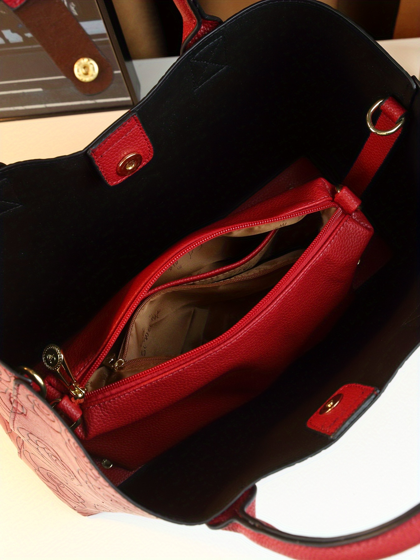 Close-up of small bag detail