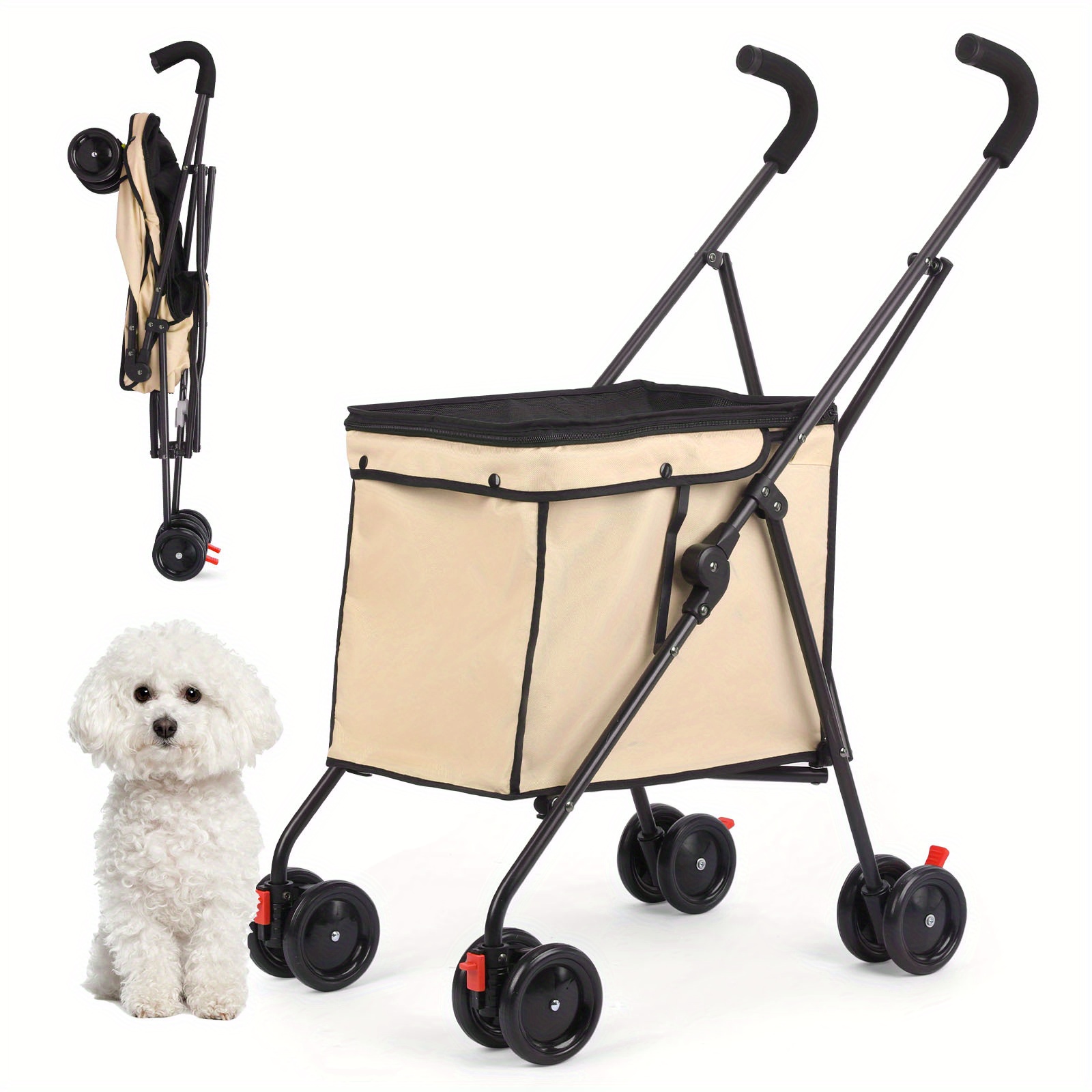 Original Patent Multi-Functional Folding Storage Cart for Pets