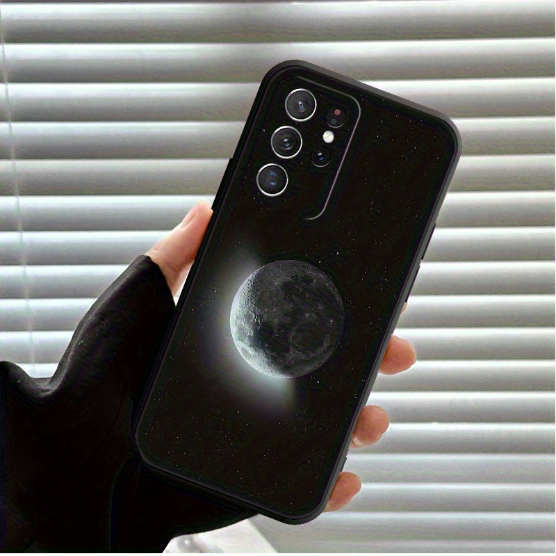 TEMU Phone Case: Premium Minimalist Cute And Stylish Moon Pattern Tpu Protective Phone Case For Galaxy S26/s25fe/s25/s25+/s25 Ultra/s24/s24fe/s24