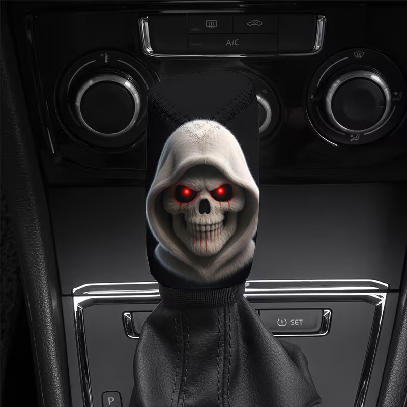 Image of 1pc Print Car Gear Shift Dust Cover, Gear Shift Protector, Suitable For , , And Wash, Suitable For Daily Commuting And Long-distance Road Trips, Vehicle Interior Accessory, Valentine's Day