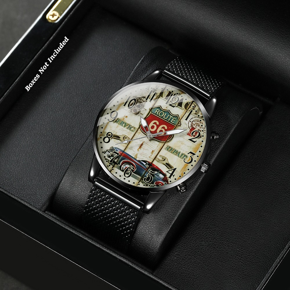 Image of 1pc Men's Fashion Watch, Quartz Movement, Accurate And Reliable When Walking, Suitable For Men And Women, Suitable For Daily Wear, Business Commuting Wear, Men's Watch, Exquisite Design, Exquisite