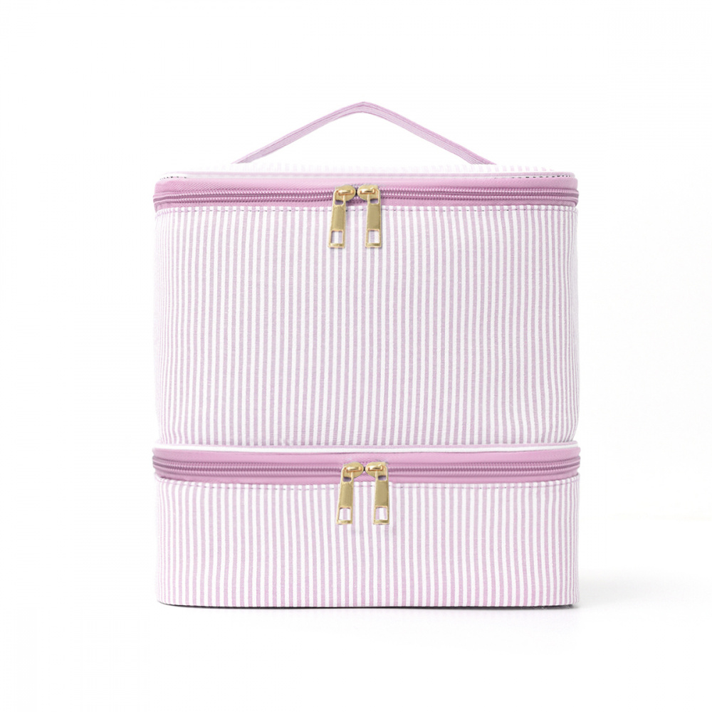 TEMU Fashionable And Exquisite Double-layer Makeup Bag Nail Polish Storage Box Storage Box/storage Bag, Large Capacity Play Storage Bag, Minimalist