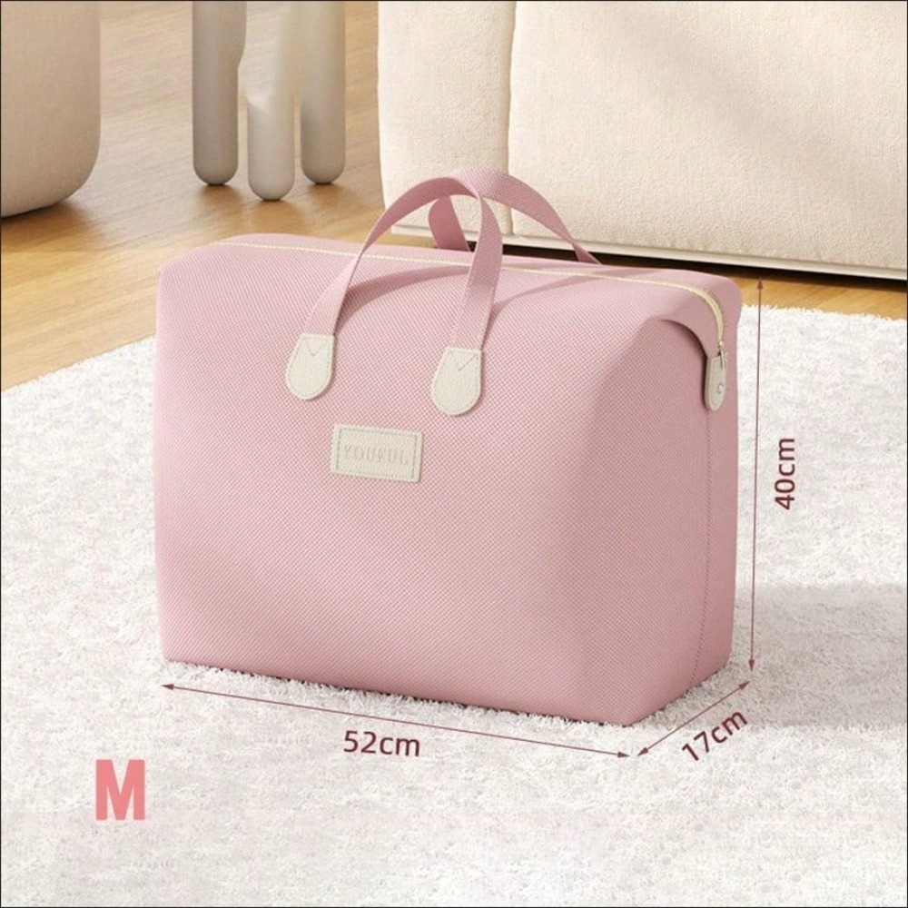 TEMU Large Capacity Moving Bag, Handheld Portable Zipper Style, Storage And Organization For Wardrobe Clothes And Bedding, Multiple Sizes Available,