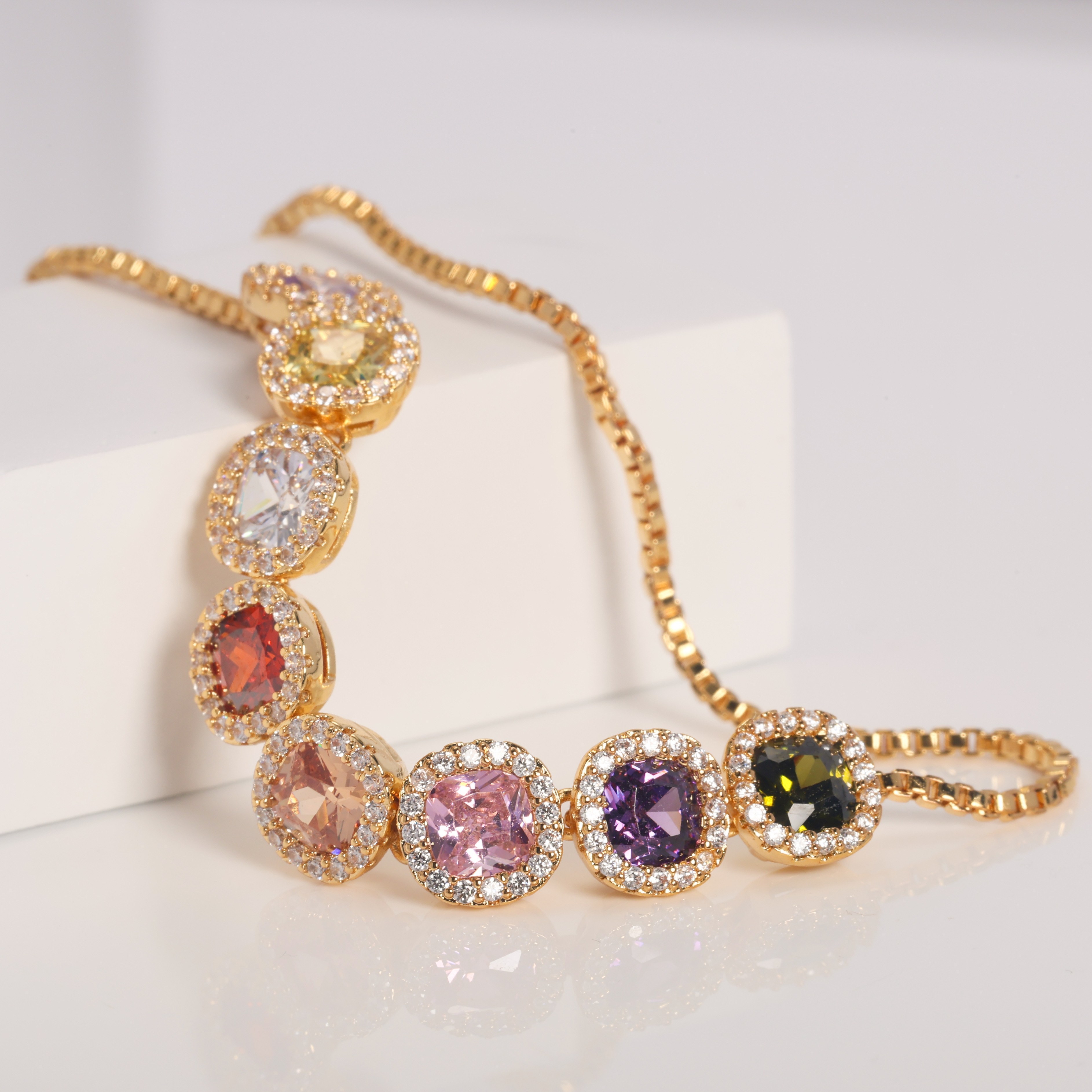925 Sterling Silver Moissanite Rope Bracelet for Special Occasions
