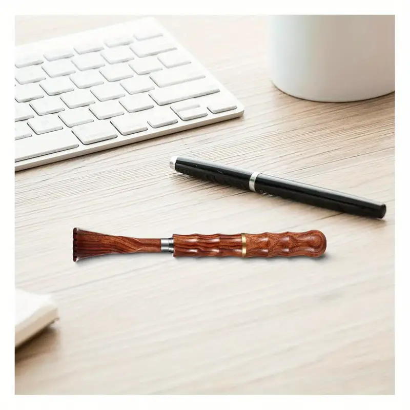 portable extendable back scratcher telescoping bamboo wooden handle stainless massager tool for men women for elderly women fitness enthusiasts back massager for back pregnancy natural durable construction Product details 4