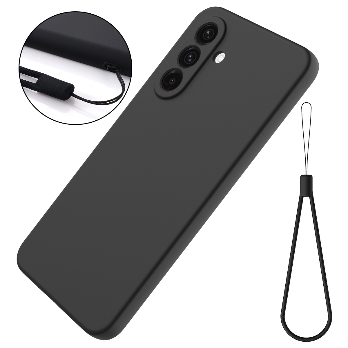 Etui za telefon - Tekoči silikonski etui, primeren za Samsung S26 Ultra, nov Galaxy S25 Ultra popoln zaščitni etui proti padcem, enostavna