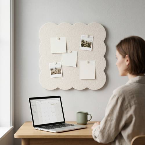 1pc cloud shaped felt bulletin board 11 8 11 8in 15 75 15 75in wavy cork board alternative self bulletin board foldable decorative felt push pin board office wall decor vision decor information board dartboard large felt