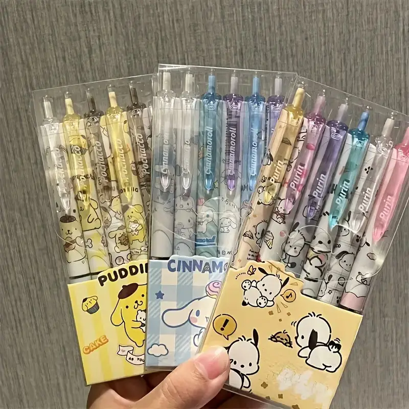 ( ) 0.55mm gel pen cartoon cute retractable pen stationery supplies, cute gel pens, pens set, cute pens for, eraseable pens, gel pens set, school supplies, study tools, stationery, kawaii design, ink, comfortable grip, character pens, students, anime fans Product details 3