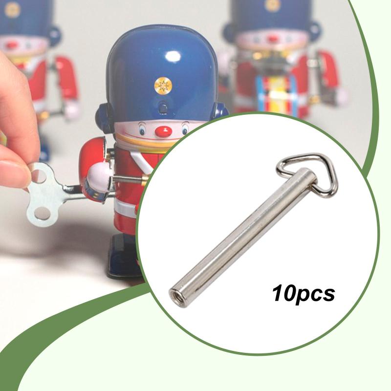 10x Muzikinės dėžutės sukimosi raktai, laikrodžio raktas mechaniniams sukimosi grandinės sieniniams laikrodžiams, trikampis 57 mm