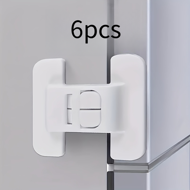 6/9-pack Refrigerator Door No Drilling Required, , Automatic Lock Safety Lock, Drawers And Storage Boxes Are Closed, Safety Anti-opening Device
