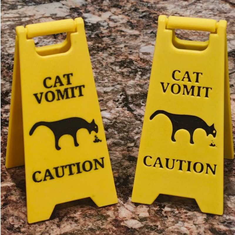 

Aerovivo Cat Caution Sign, 3d Dog Warning Decor, Plastic Prank Gift For Pet Lovers, Desk & Dog Owners