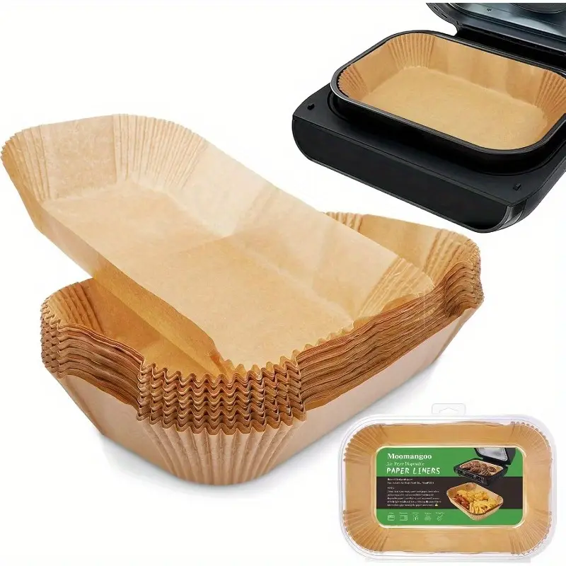 120pcs air fryer liners - , heat-resistant up to ( ), compatible with for air fryer, rectangular parchment paper sheets , fits xl basket, kitchen essentials (120 count), disposable air fryer liners, air fryer liners disposable, extra large air fryer liners, air fryer liners non stick, air fryer paper liners, air fryer accessories, , nonstick liner, heatresistant liner, material, home cooks, meal Product details 0