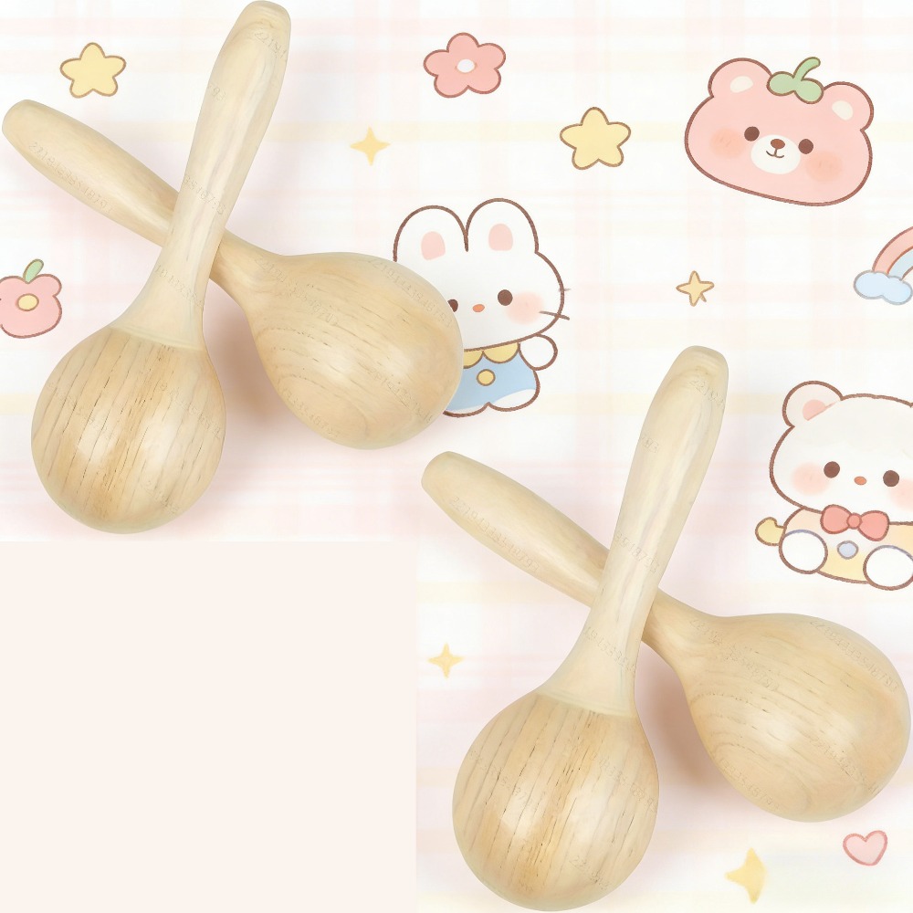 TEMU 4 Wooden Musical Instruments Are Ideal For Folk And World Percussion Performances, Featuring Polished Surfaces And Clear, Distinct Tones. Are