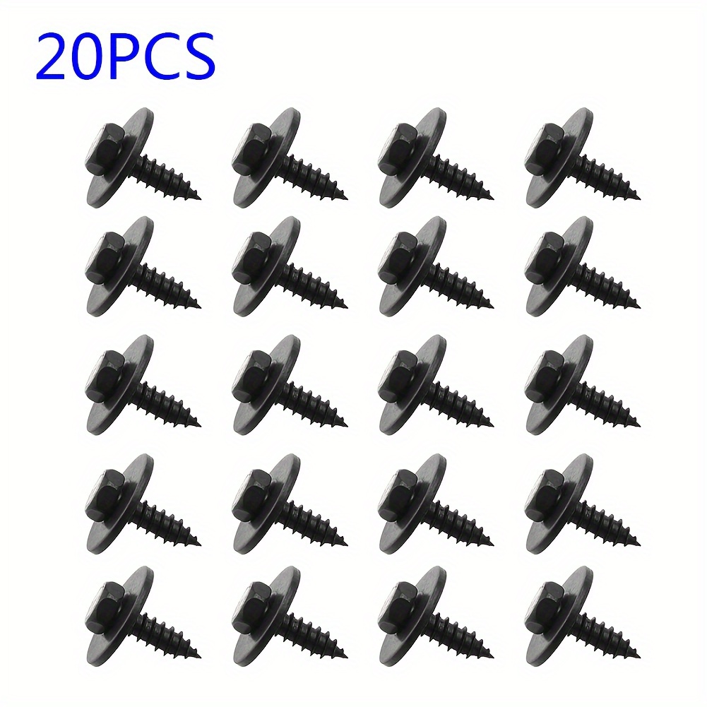 TEMU Kit de de cabeza hexagonal piezas para BMW Fender Liner/Tubo de aire/Clips de protección contra salpicaduras - Juego de accesorios de repuesto