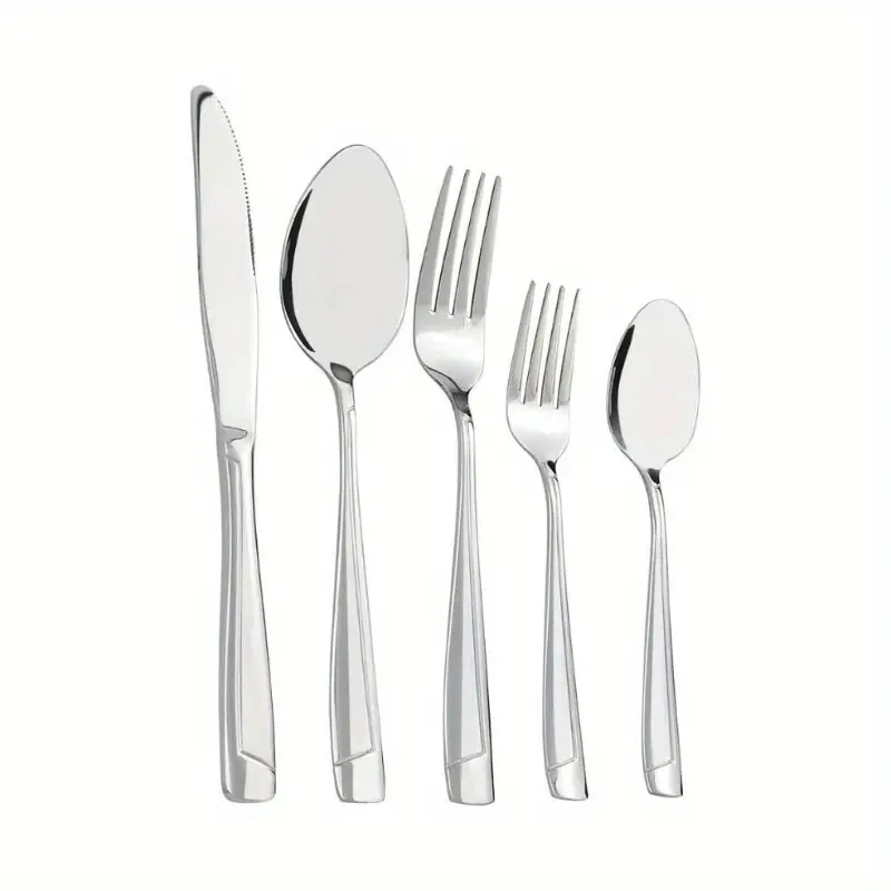 set of 10 stainless steel tableware, including 50pcs of cutlery. Product details 0