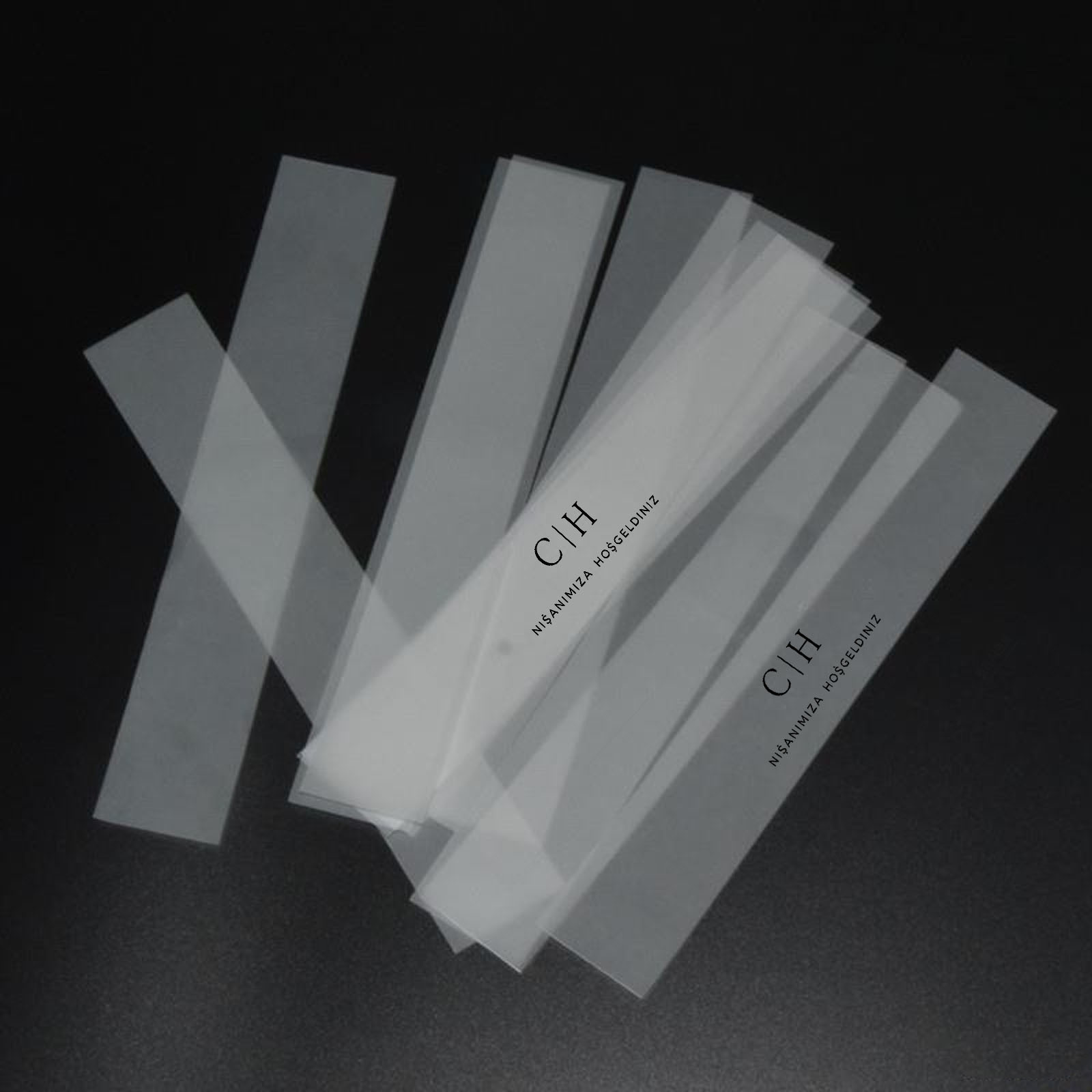 Image of 30pcs Personalized Napkin Straps For Wedding Engagement Table Decoration, With Name And Date Sandpaper Napkin Decoration (no Ribbons Or Dried Flowers Included)