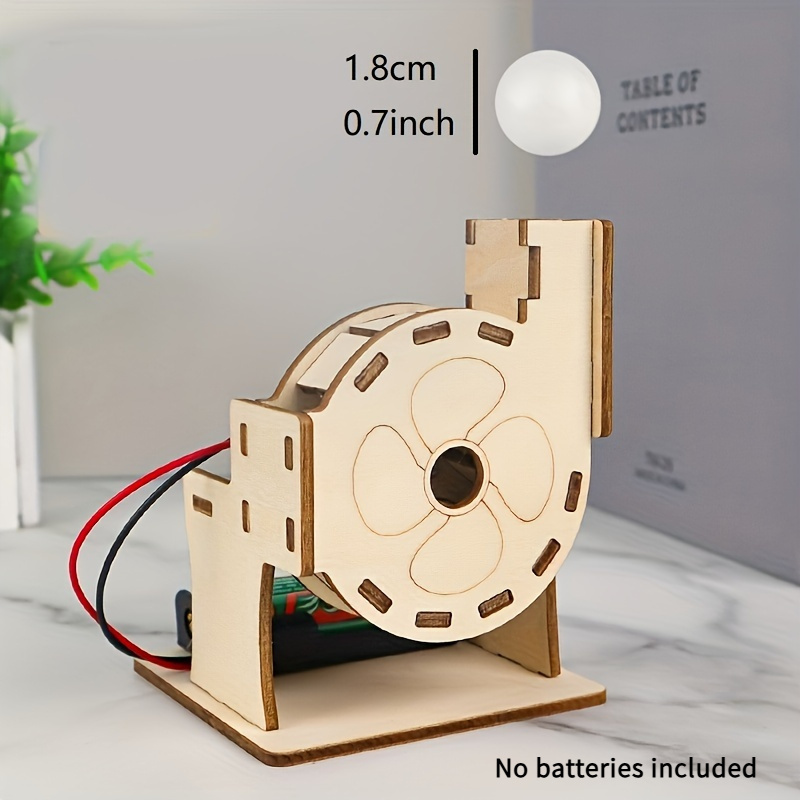 

Diy Ball Machine, Wooden Kit, Plywood Construction Set, Educational Experiment Material Pack For Students, Battery-free