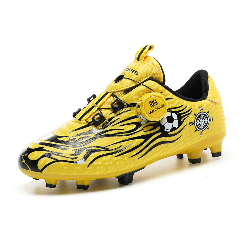 Sneakers, Men's Rotating Button Soccer Shoes, Youth Sports Studs, New Student Training Specific Studs, Anti Slip, Wear-resistant, Comfortable, Suitable For , Running Shoes