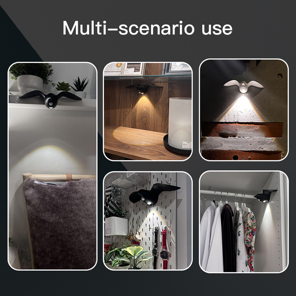 Smart Motion-Sensing Night Light with Seagull Design