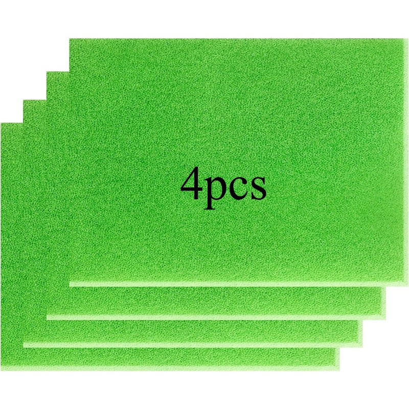 TEMU 4 piezas de tapetes de esponja para estantes de refrigerador, almohadillas de esponja para drenaje de refrigerador, protectores de refrigerador